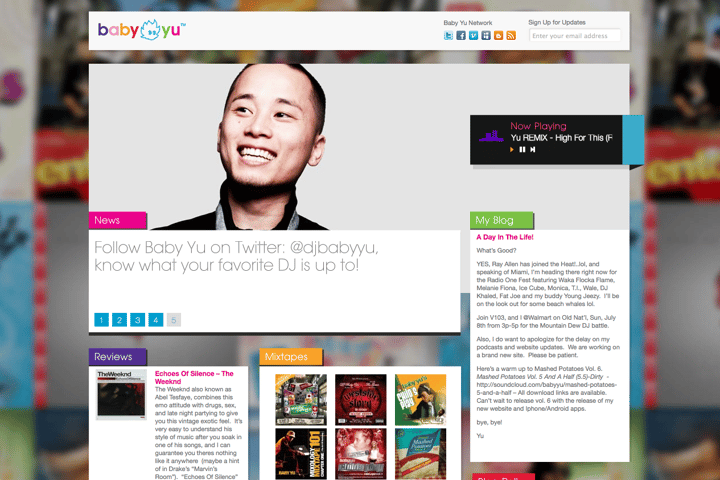 Baby Yu website preview